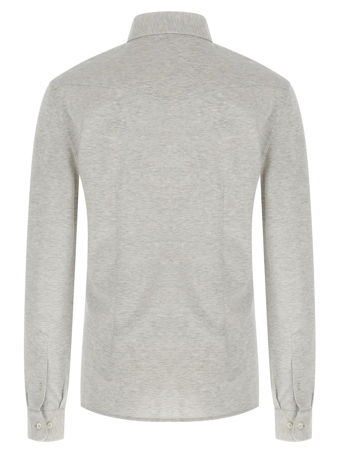 Brunello Cucinelli Gray Cotton Blouse