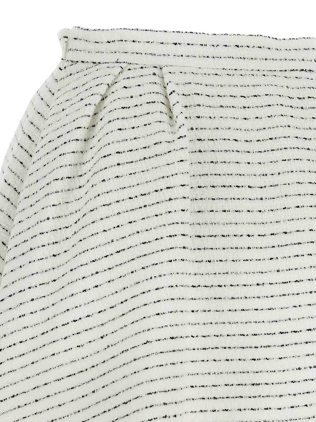 Alessandra Rich White Polyamide Long Skirt