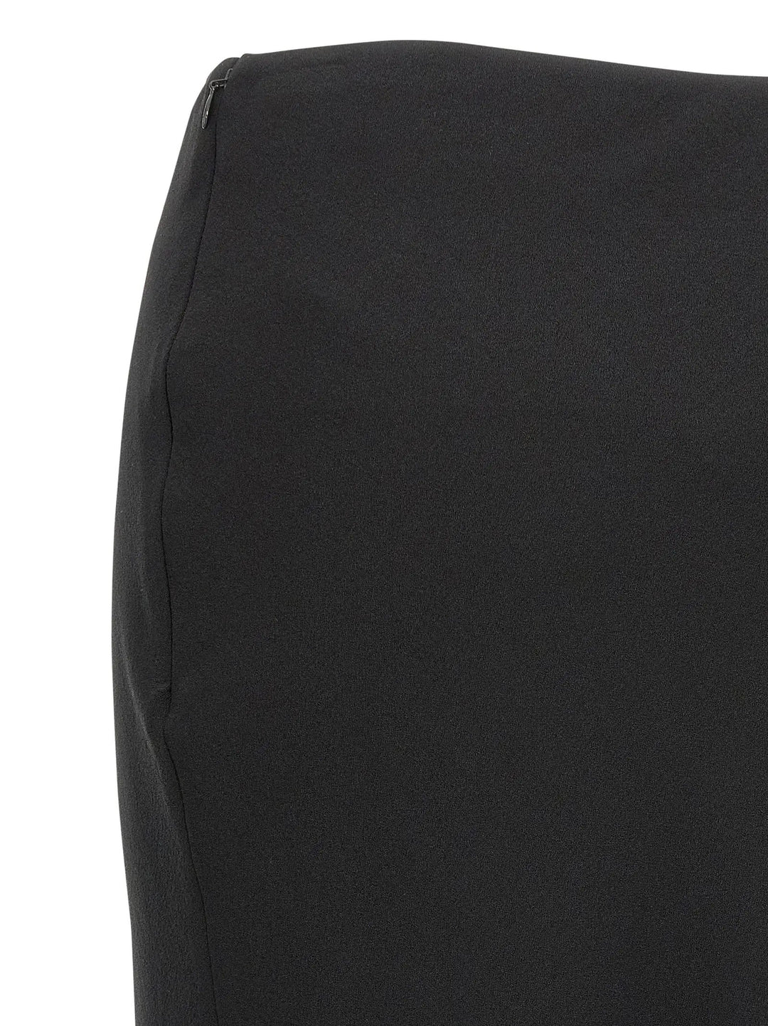 Alessandra Rich Black Virgin Wool Mini Skirt