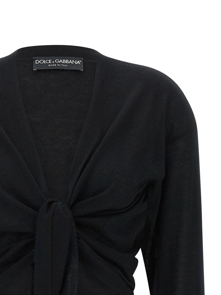 Dolce &amp; Gabbana Black Cashmere Cardigan