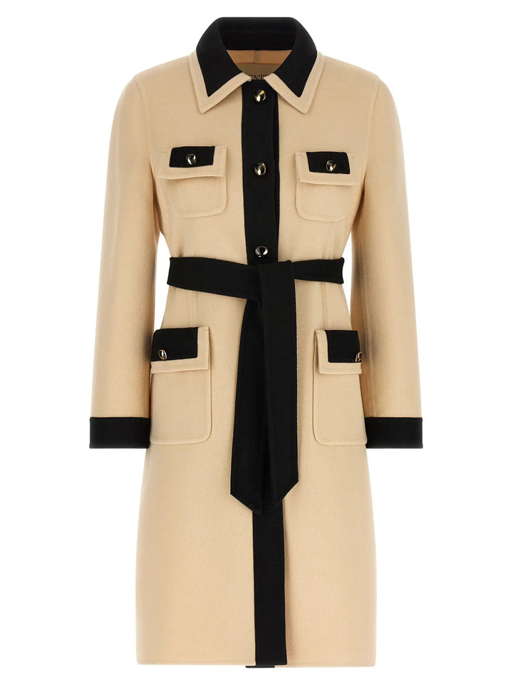 Valentino Garavani Beige Virgin Wool Coat