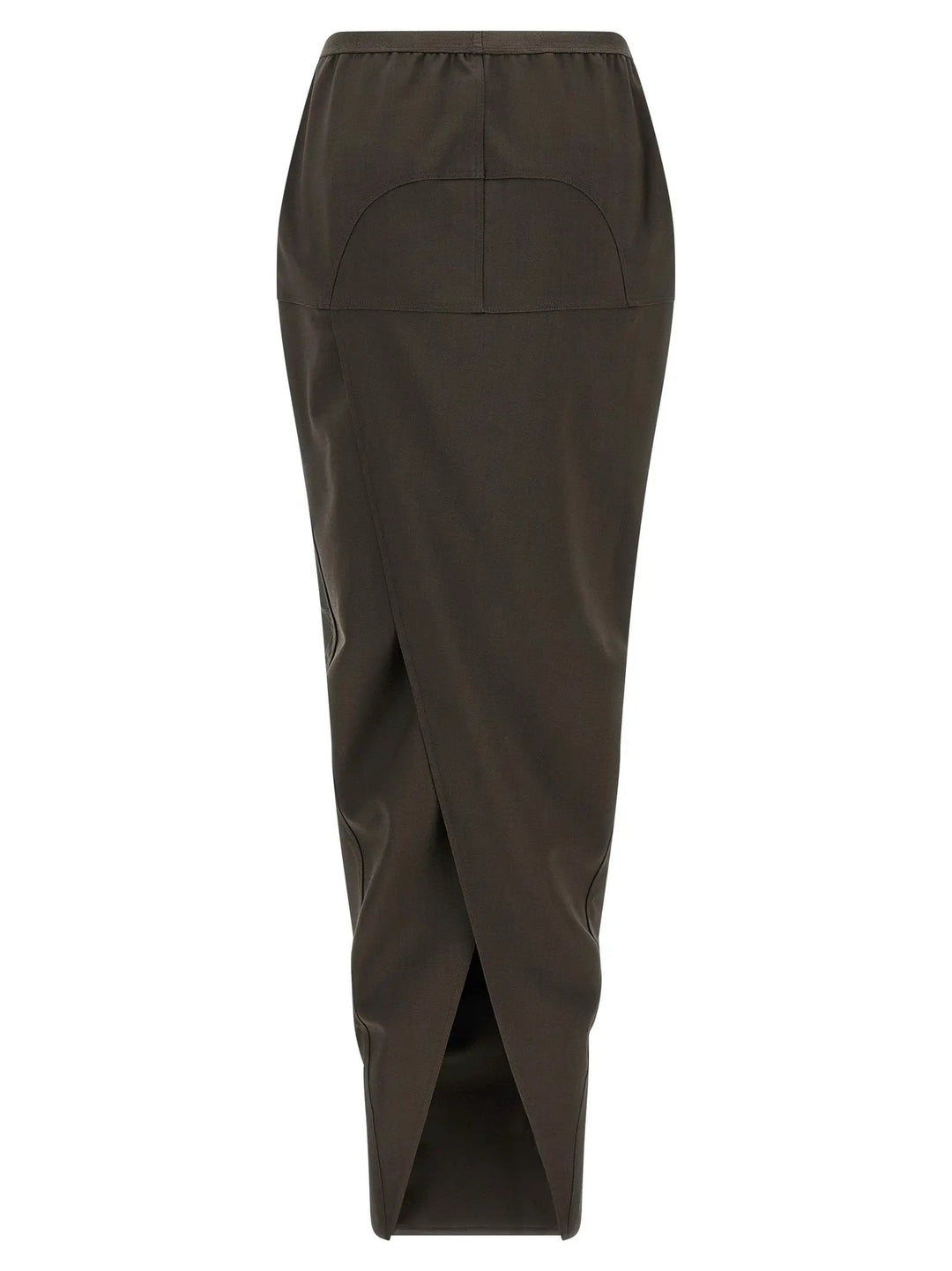 Rick Owens Gray Wool Mini Skirt