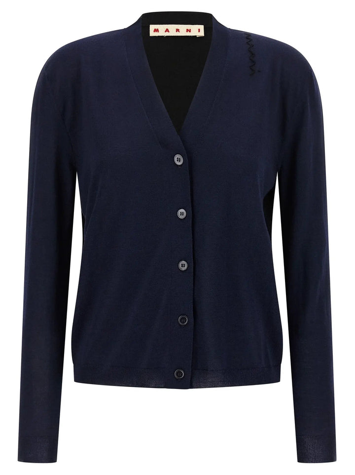 Marni Multicolor Virgin Wool Cardigan