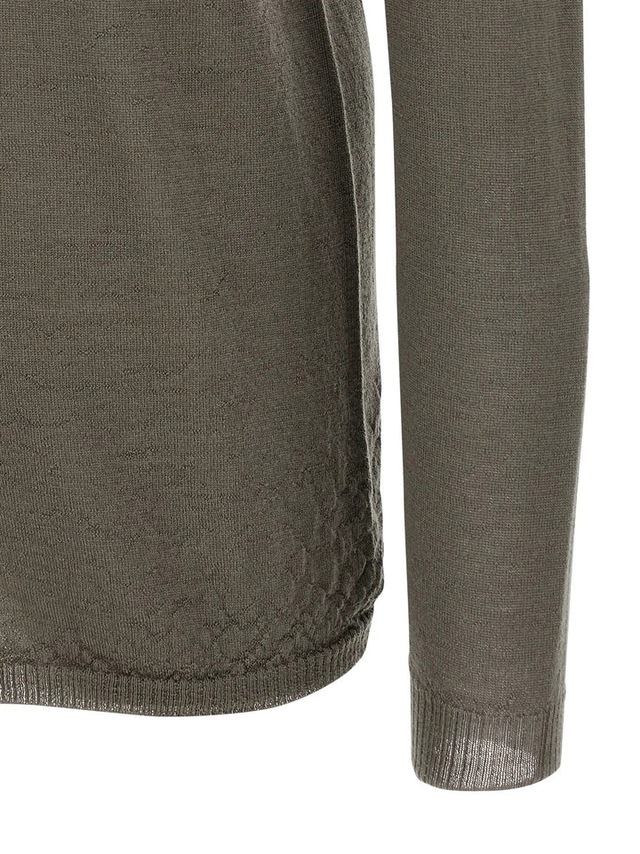 Rick Owens Gray Wool Cardigan