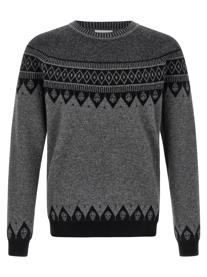 Alexander McQueen Gray Wool Cardigan