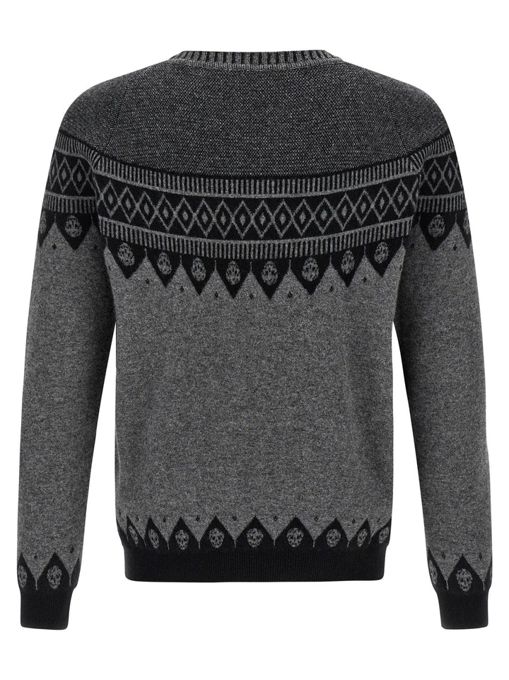 Alexander McQueen Gray Wool Cardigan