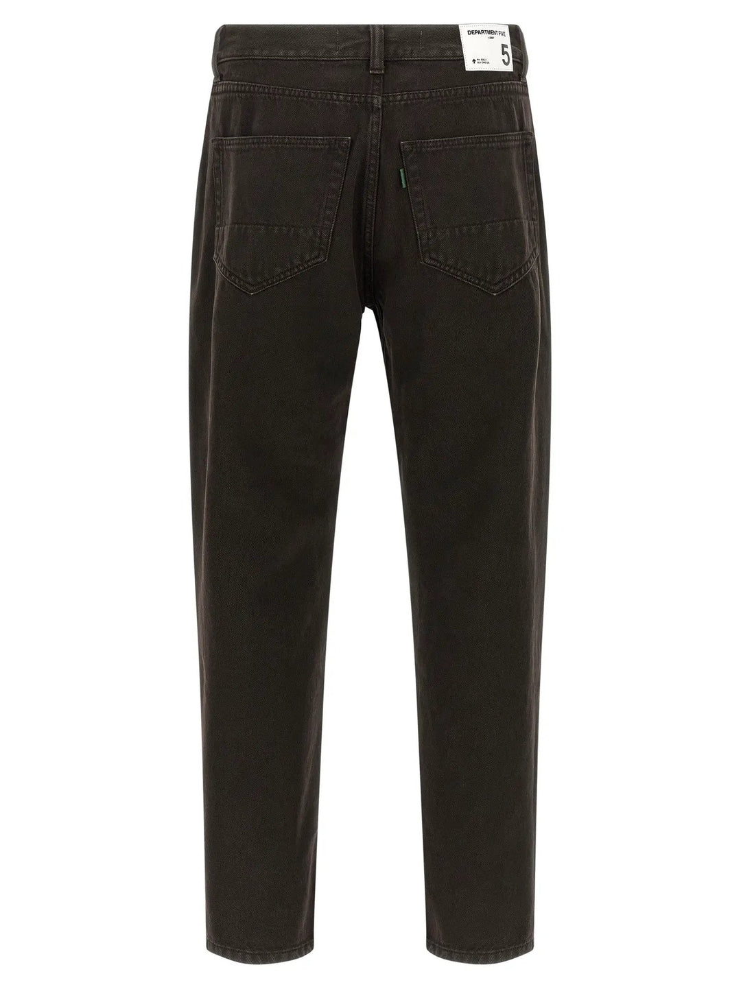 Department 5 Black Cotton Tapered Jeans