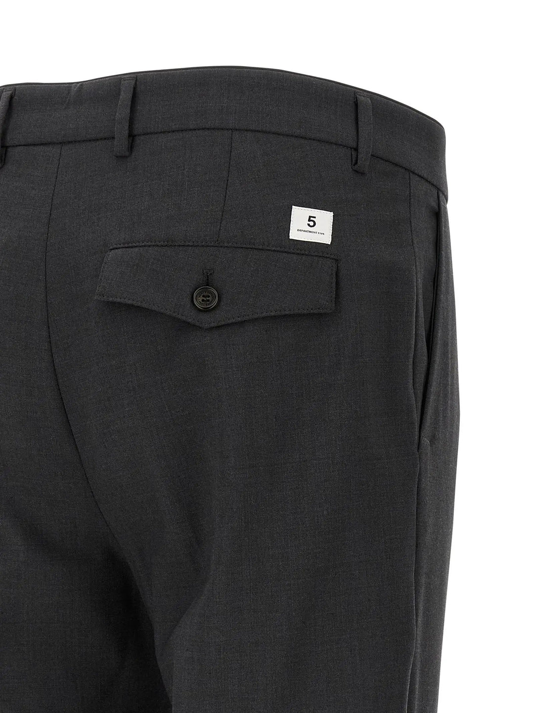 Department 5 Gray Virgin Wool Cropped Pants