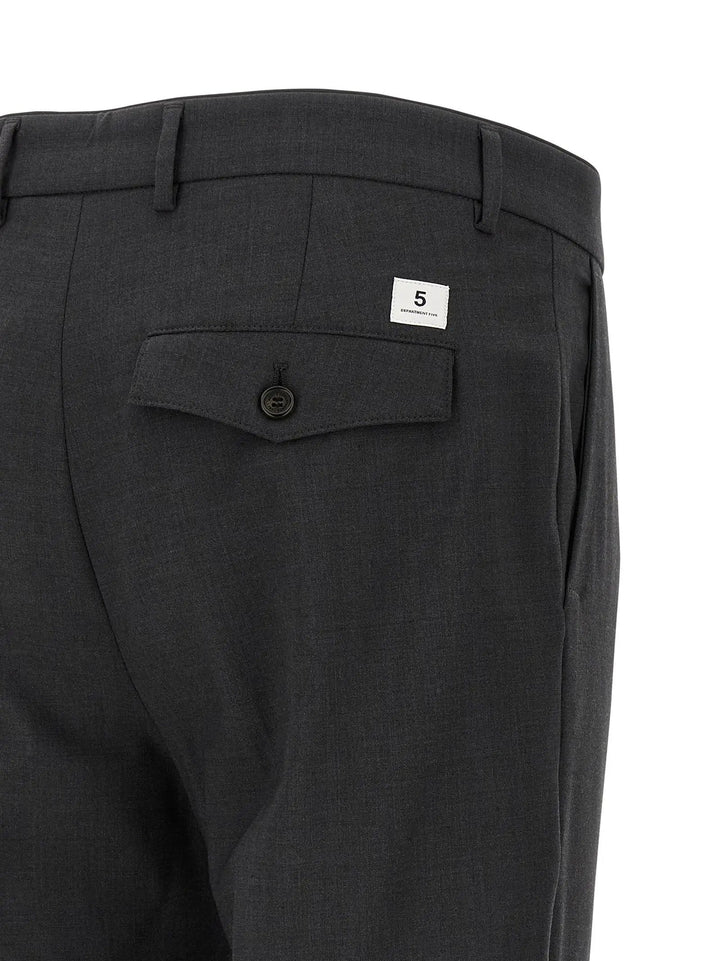 Department 5 Gray Virgin Wool Cropped Pants