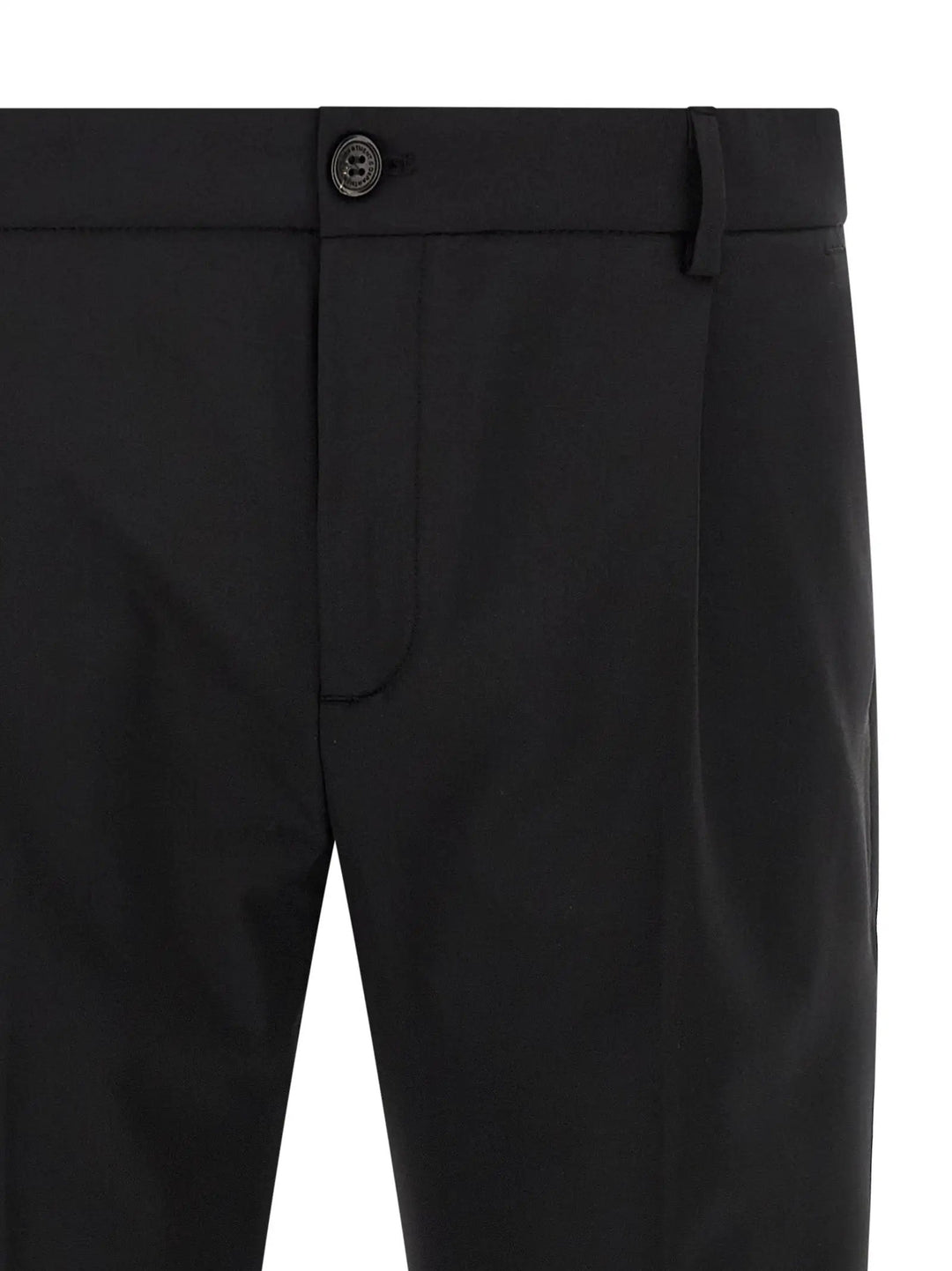 Department 5 Black Virgin Wool Cropped Pants