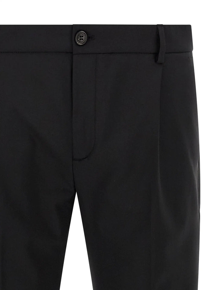 Department 5 Black Virgin Wool Cropped Pants