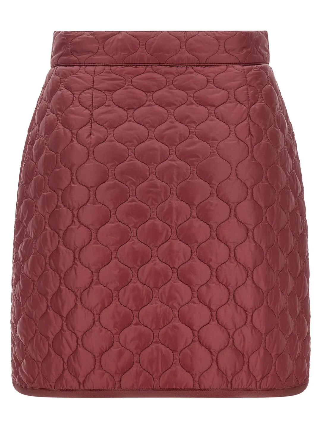 Moncler Bordeaux Polyamide Long Skirt
