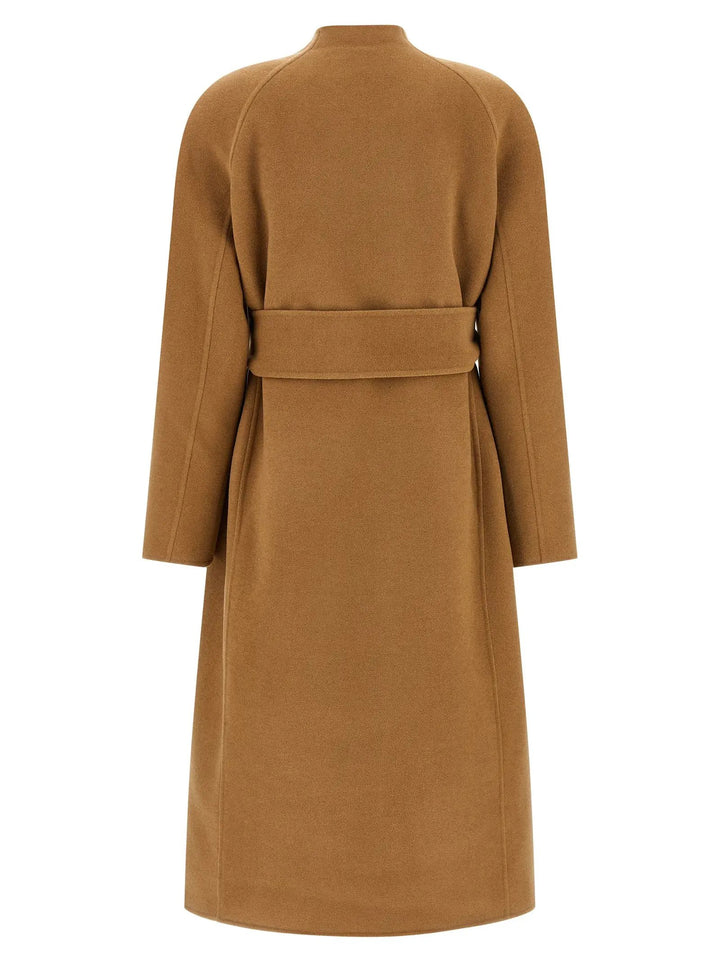 Khaite Brown Wool Coat