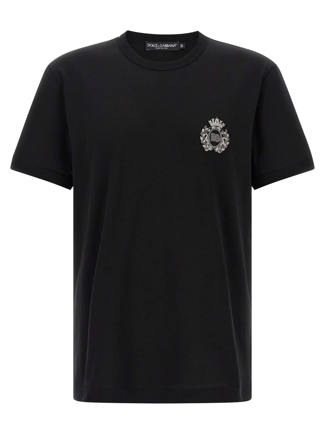 Dolce &amp; Gabbana Black Cotton T-Shirt
