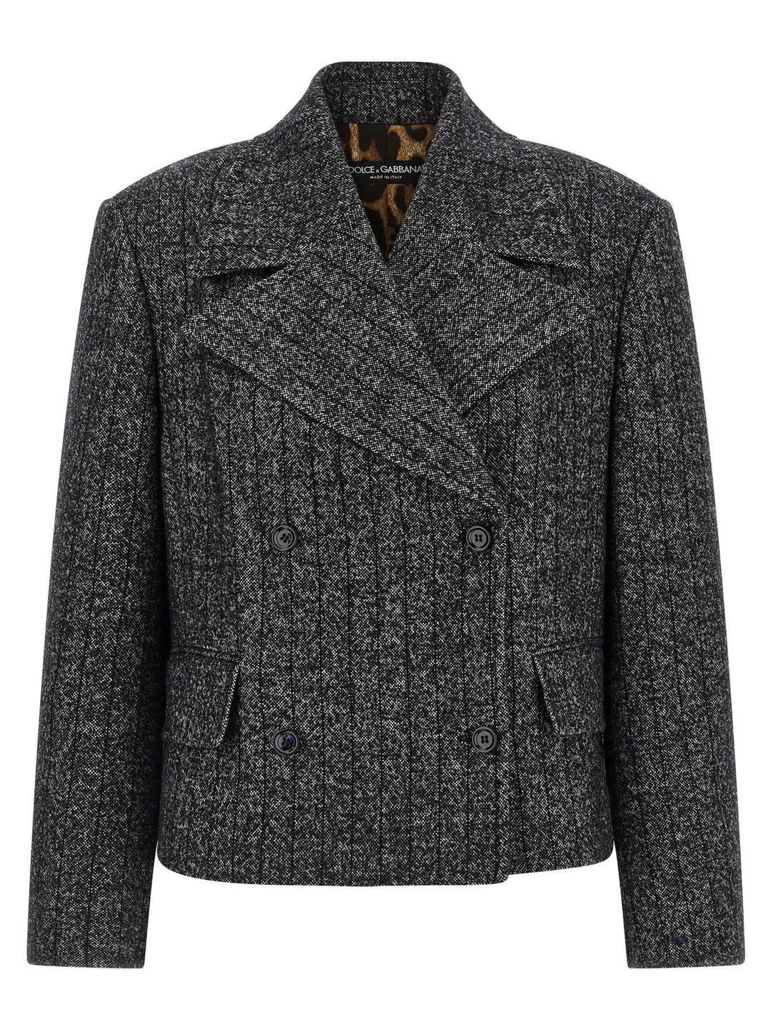 Dolce &amp; Gabbana Bicolor Elastane Blazer
