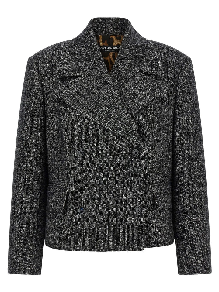 Dolce &amp; Gabbana Bicolor Elastane Blazer