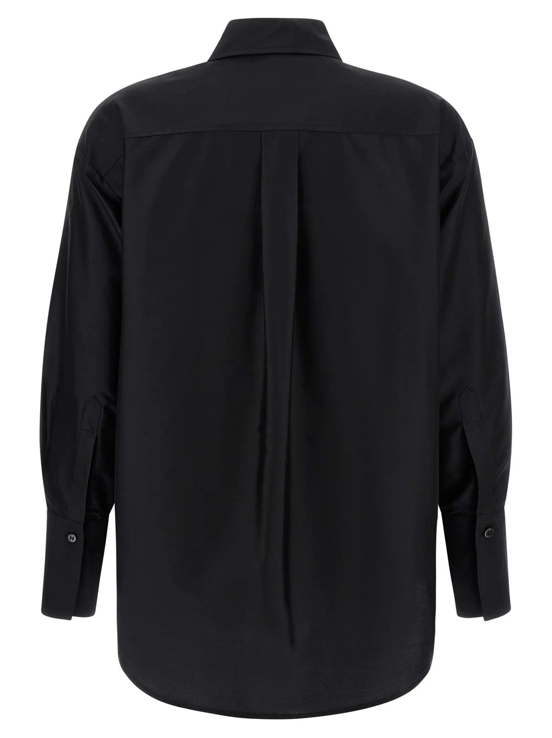 Alberto Biani Black Silk Blouse