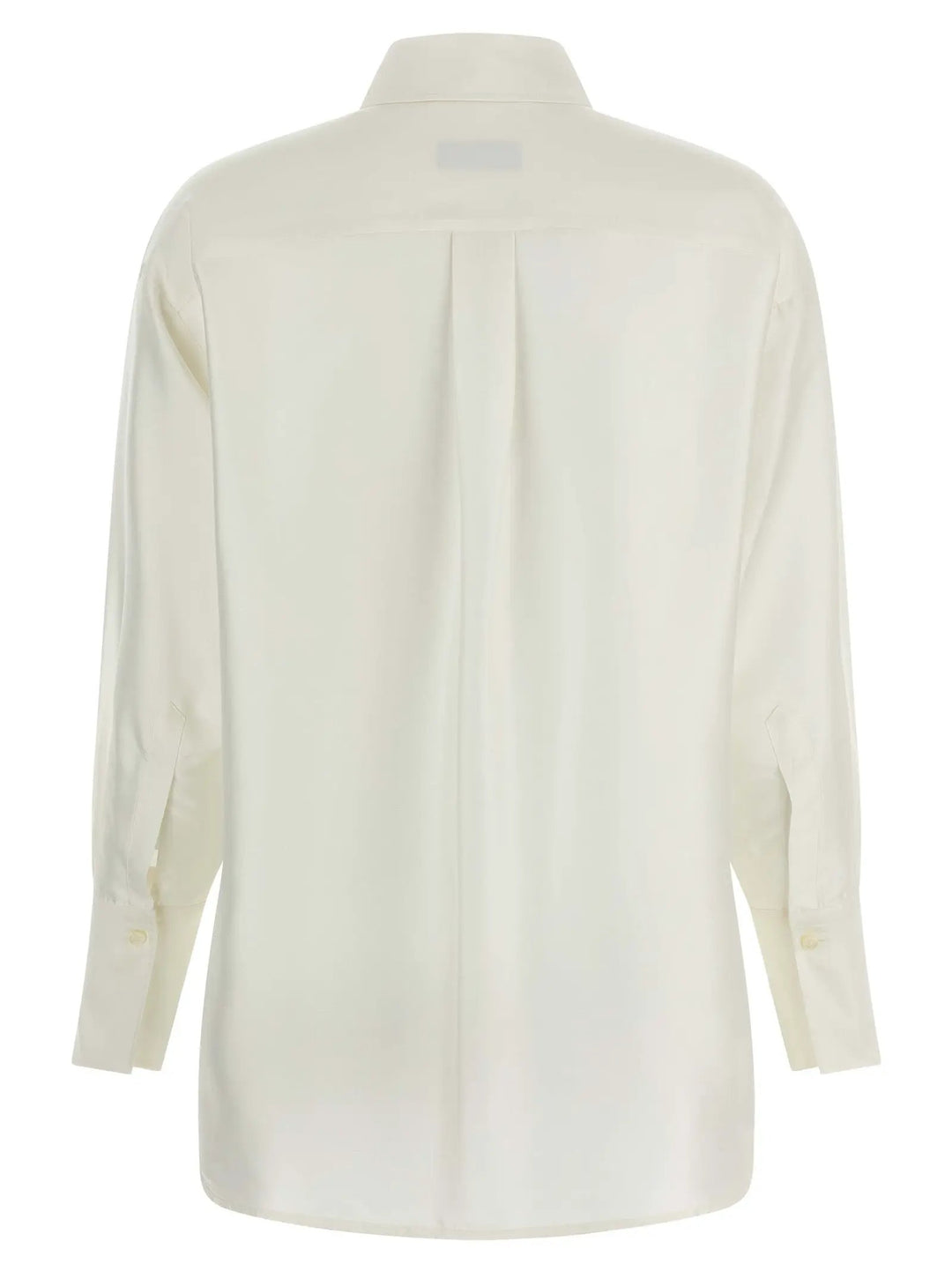Alberto Biani White Silk Blouse