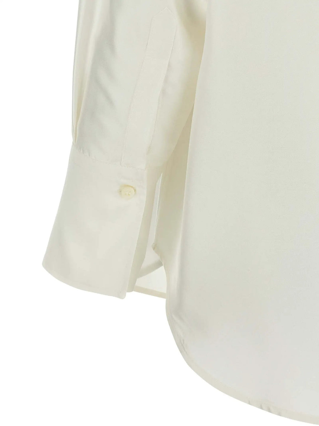 Alberto Biani White Silk Blouse