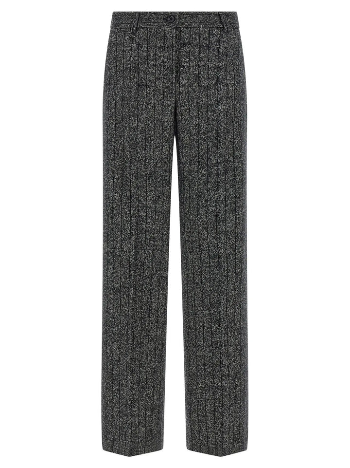 Dolce &amp; Gabbana Bicolor Virgin Wool Casual Pants