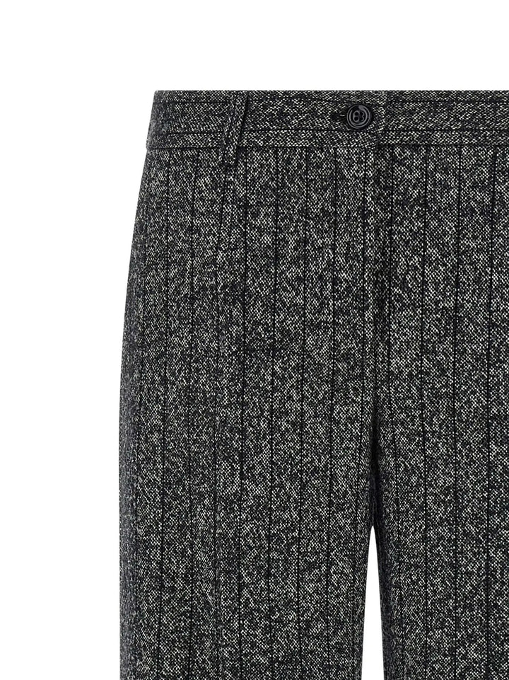 Dolce &amp; Gabbana Bicolor Virgin Wool Casual Pants