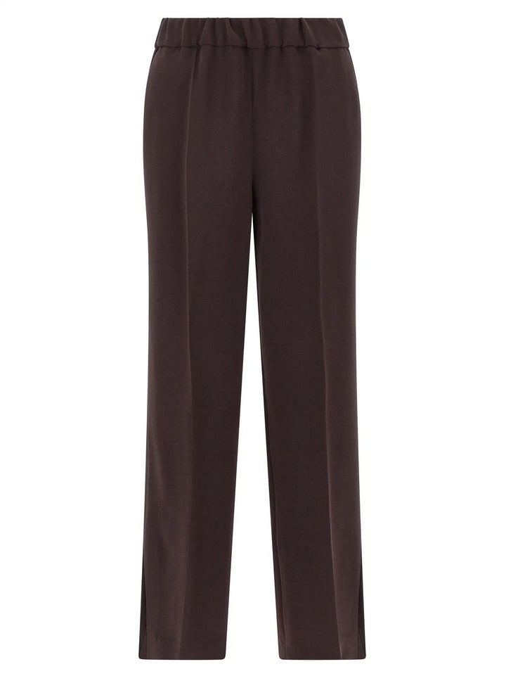 Alberto Biani Brown Triacetate Casual Pants