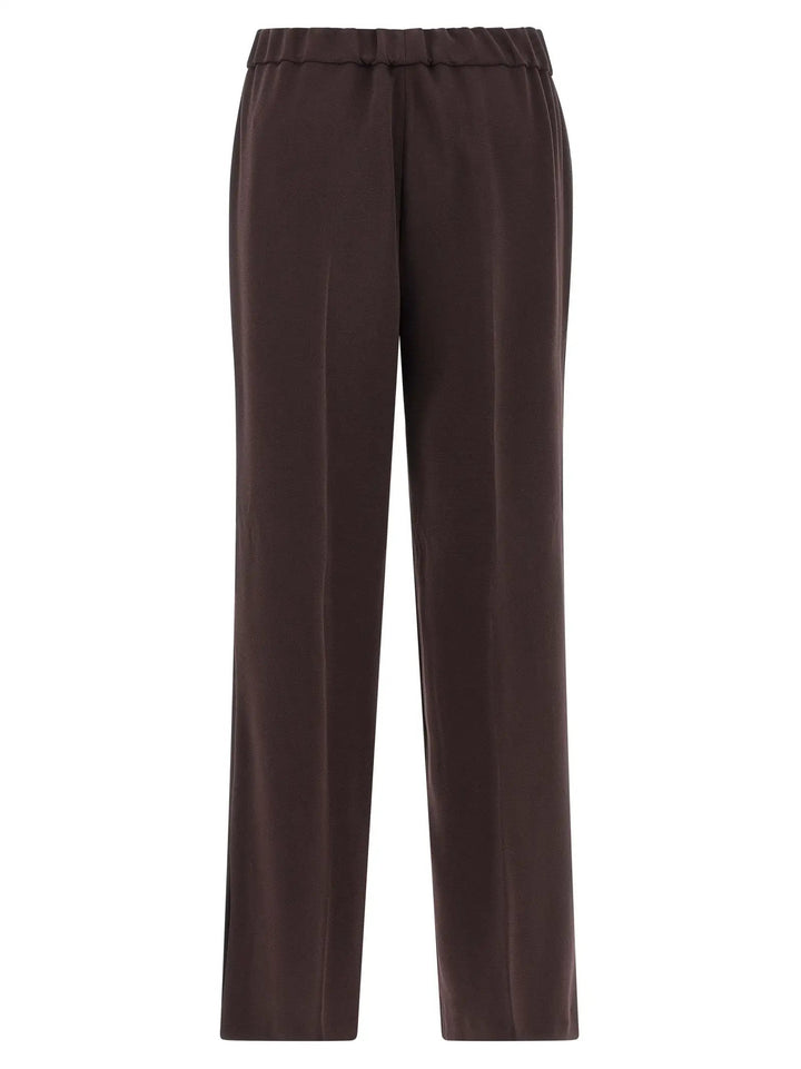 Alberto Biani Brown Triacetate Casual Pants