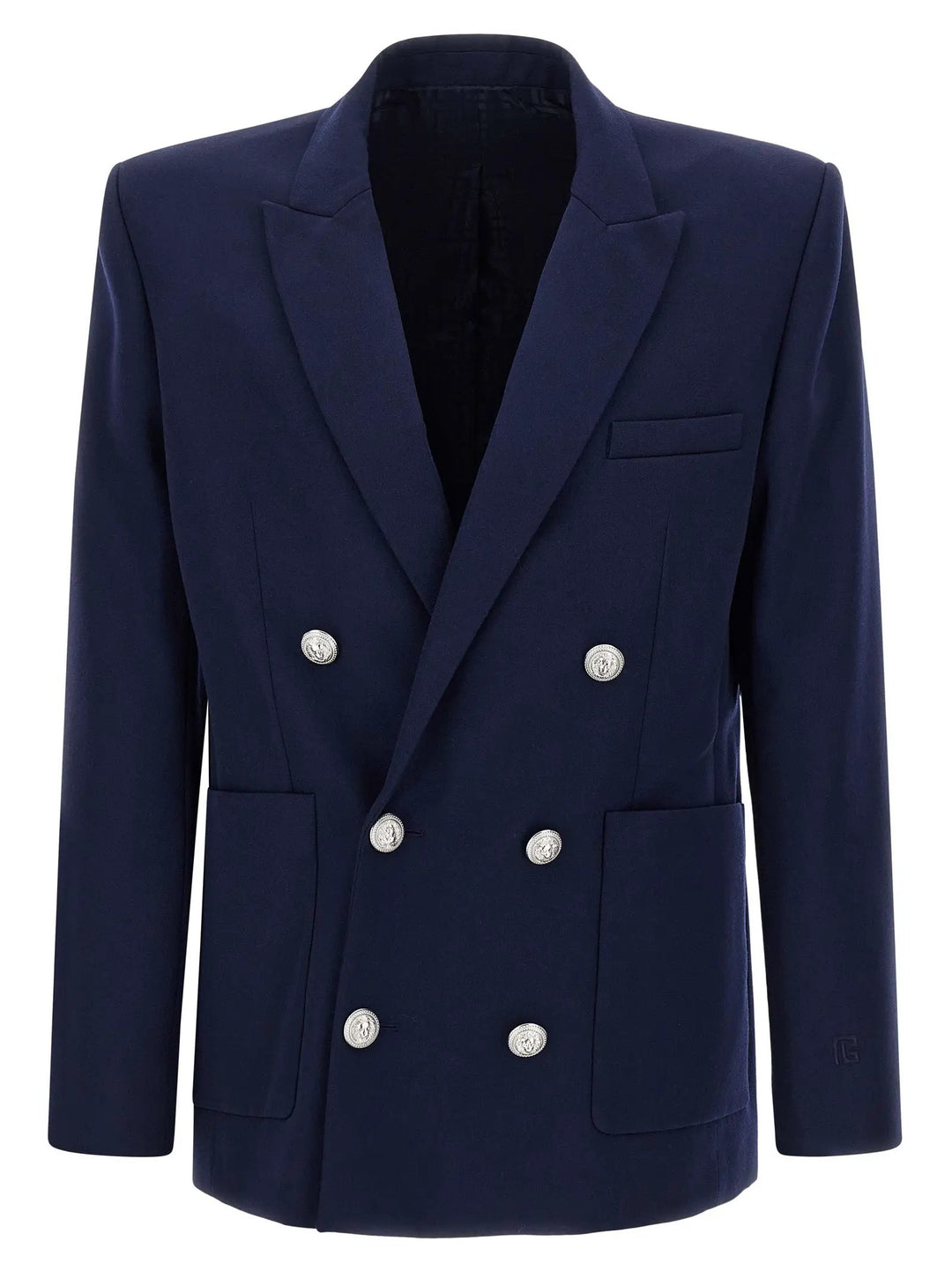 Balmain Blue Virgin Wool Blazer