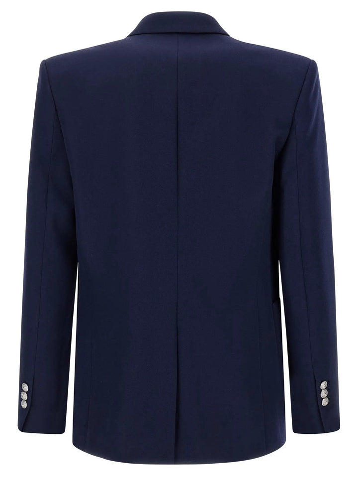 Balmain Blue Virgin Wool Blazer