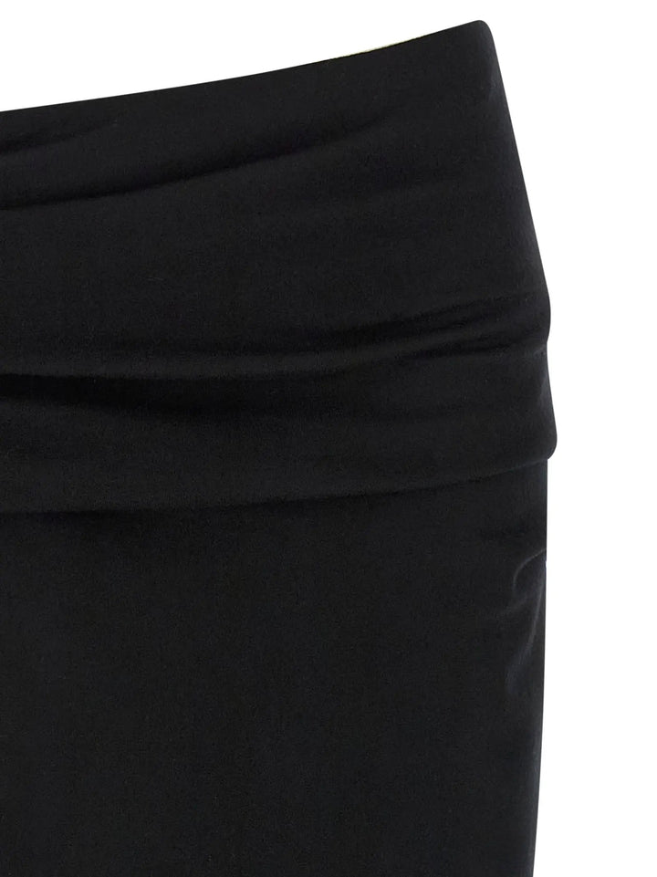 Entire Studios Black Wool Midi Skirt
