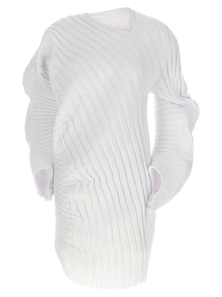Issey Miyake White Polyester Casual Dress