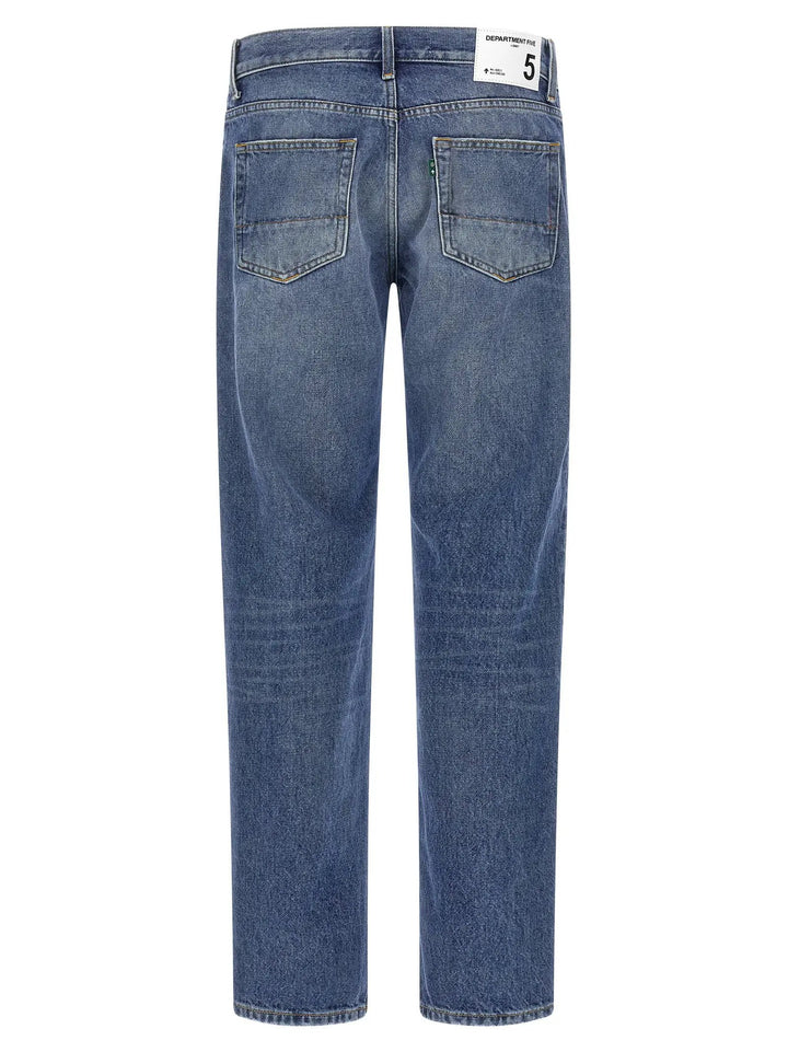 Department 5 Blue Cotton Straight-Leg Jeans