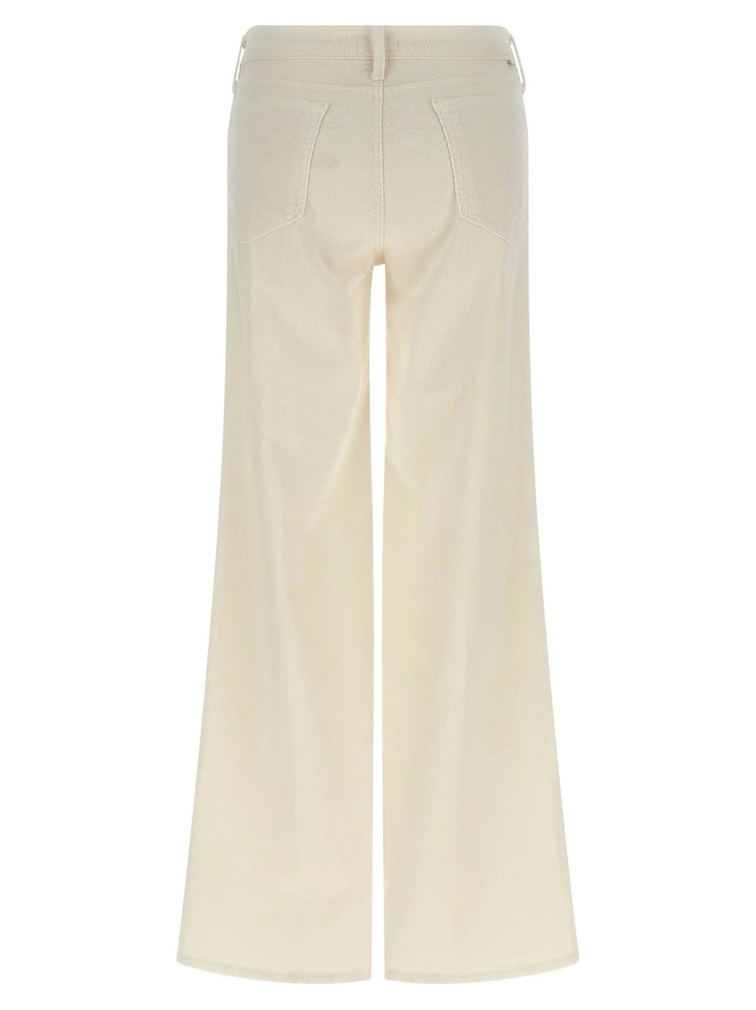Mother Denim White Cotton Flared Pants