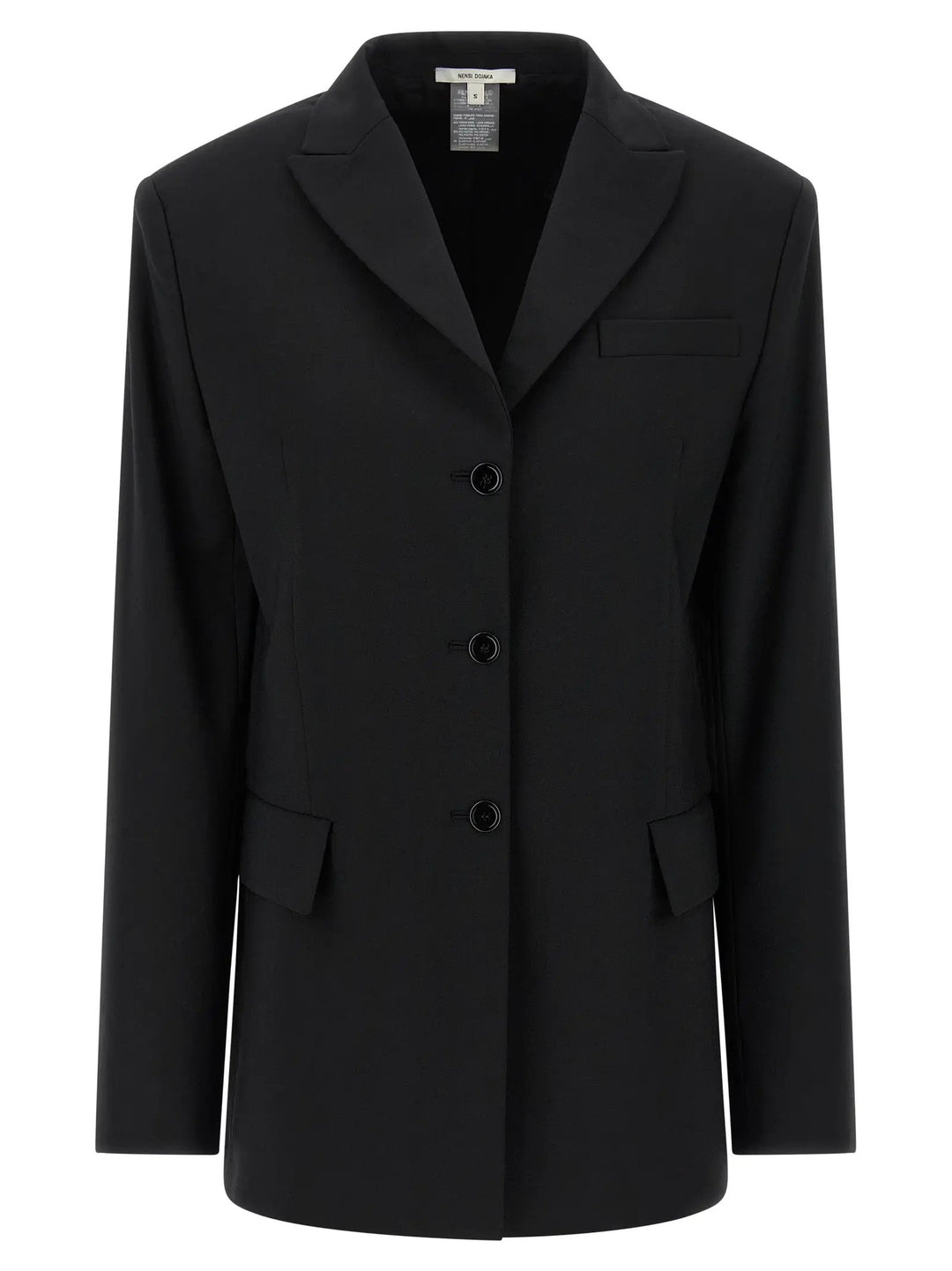 Nensi Dojaka Black Virgin Wool Blazer