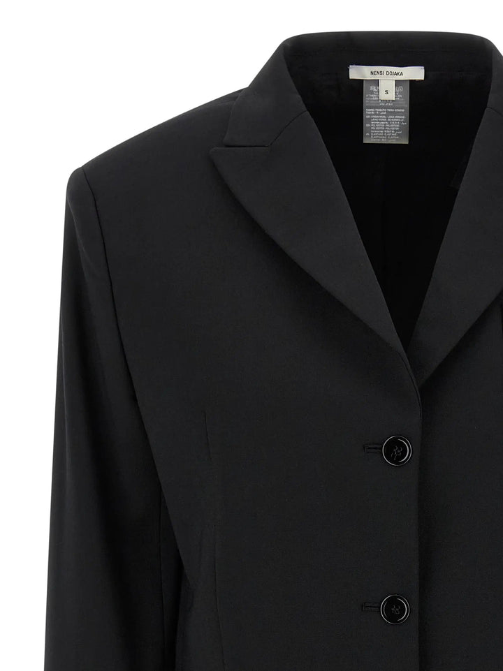 Nensi Dojaka Black Virgin Wool Blazer