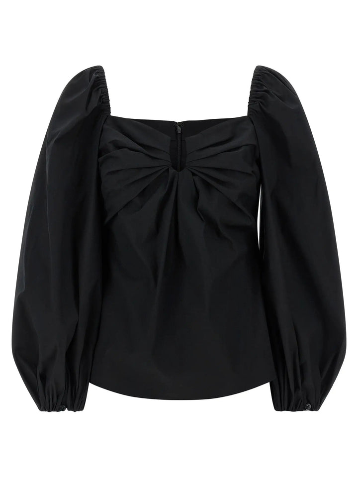 Carolina Herrera Black Cotton Tank Tops