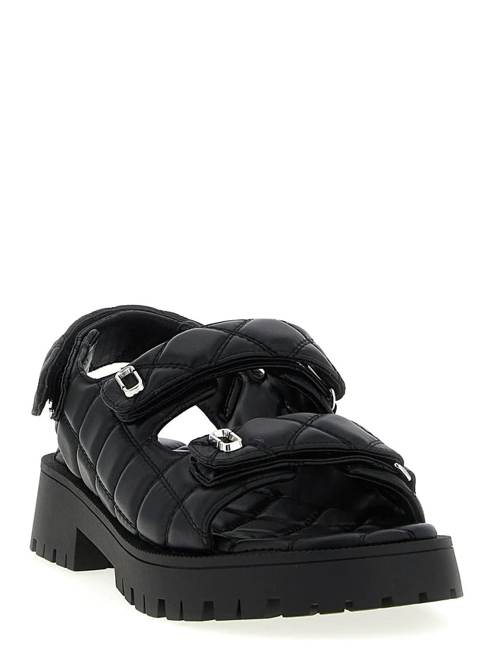 Marc Jacobs Black Lamb Leather Mid Heel Pumps