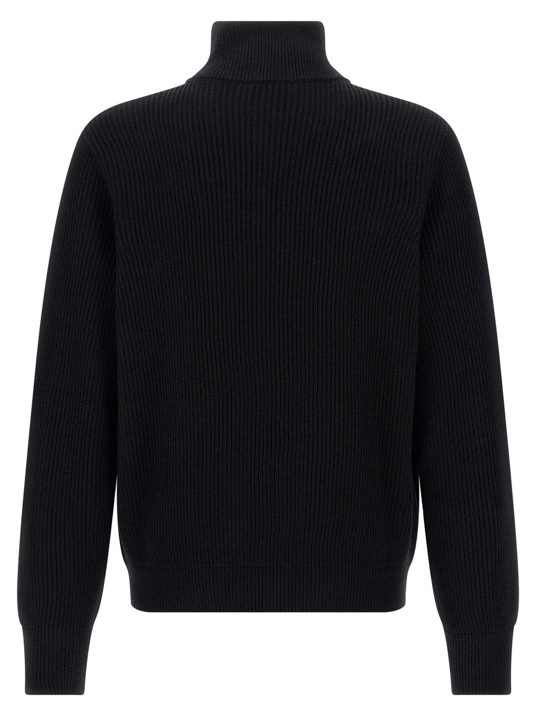 Roberto Collina Black Merino Wool Cardigan