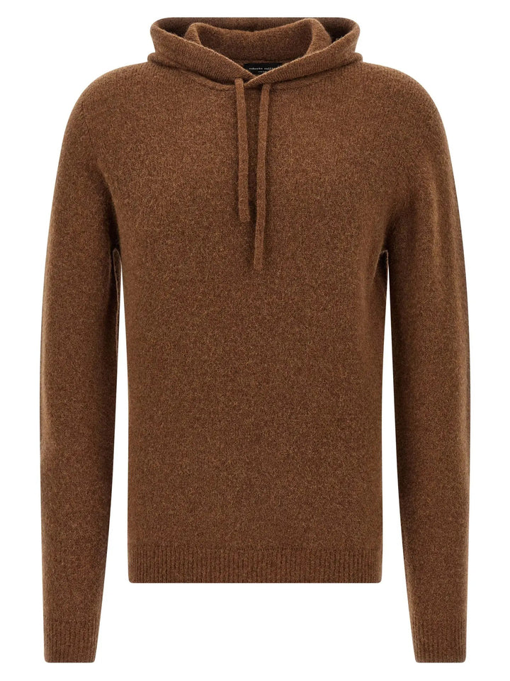 Roberto Collina Brown Virgin Wool Cardigan