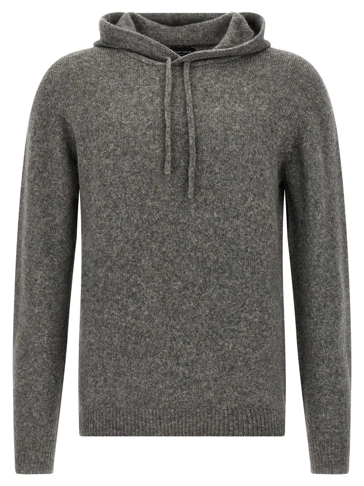 Roberto Collina Gray Virgin Wool Cardigan