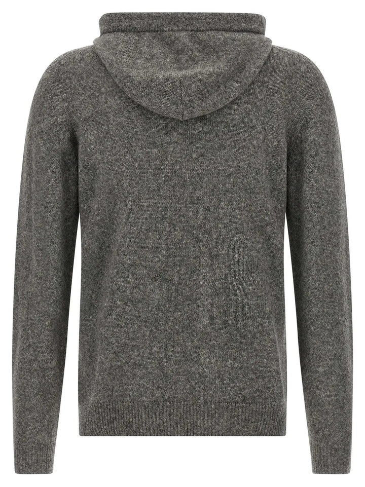 Roberto Collina Gray Virgin Wool Cardigan