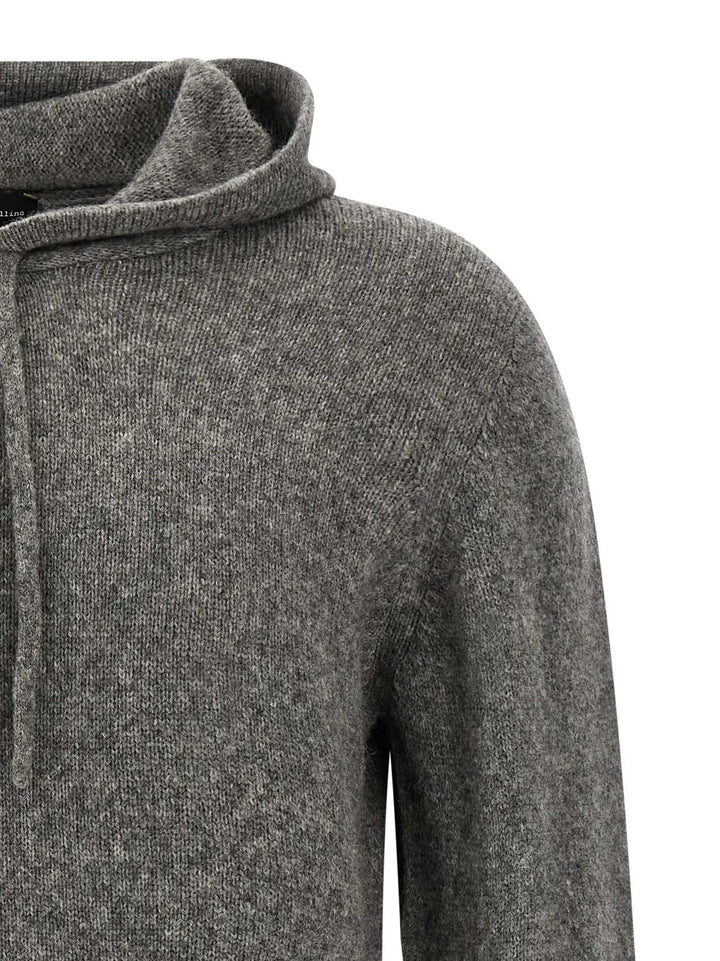 Roberto Collina Gray Virgin Wool Cardigan