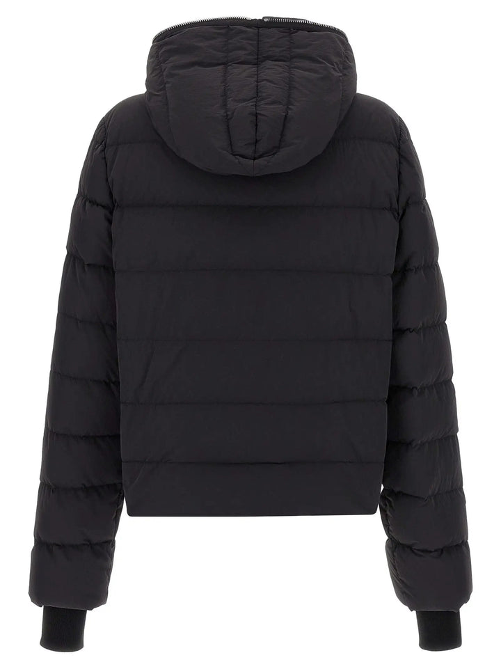 Rick Owens Black Nylon Full-Length Jacket