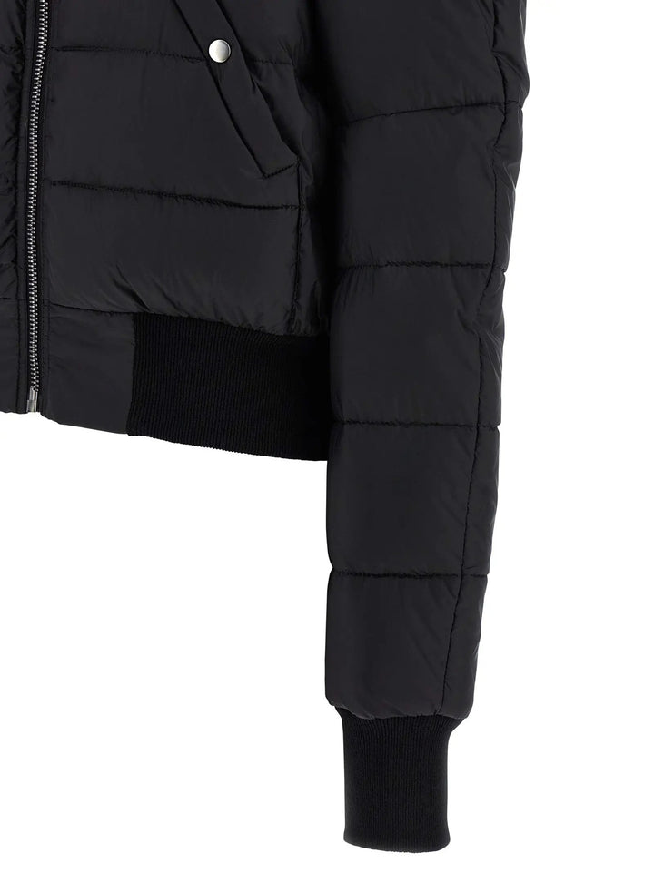 Rick Owens Black Nylon Bomber