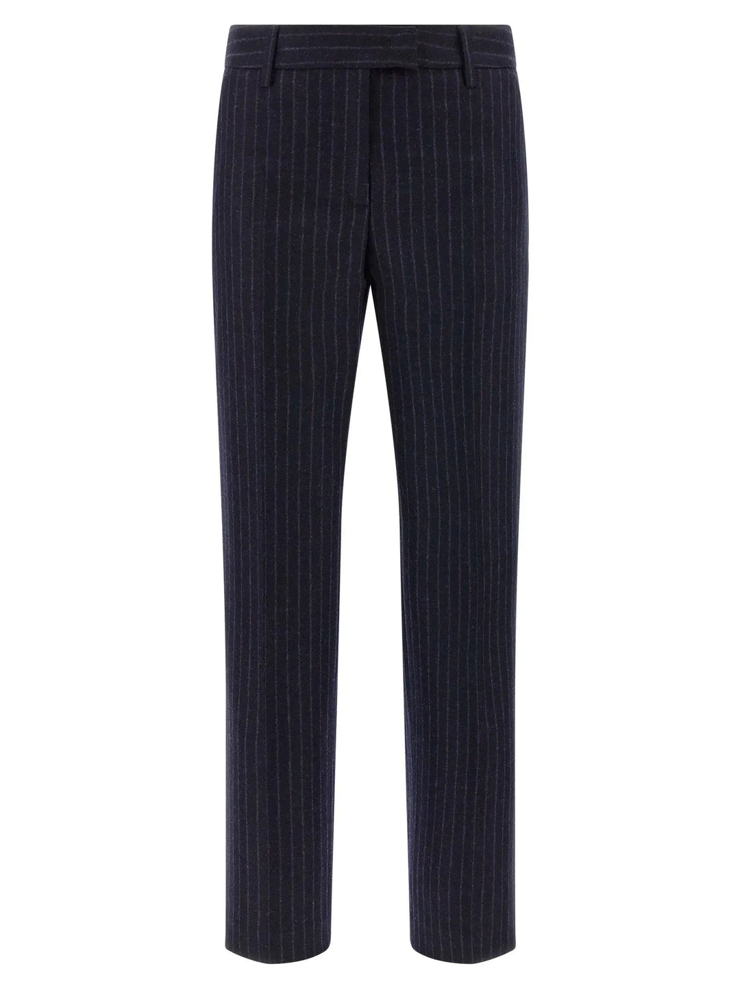 Alberto Biani Blue Virgin Wool Dress Pants