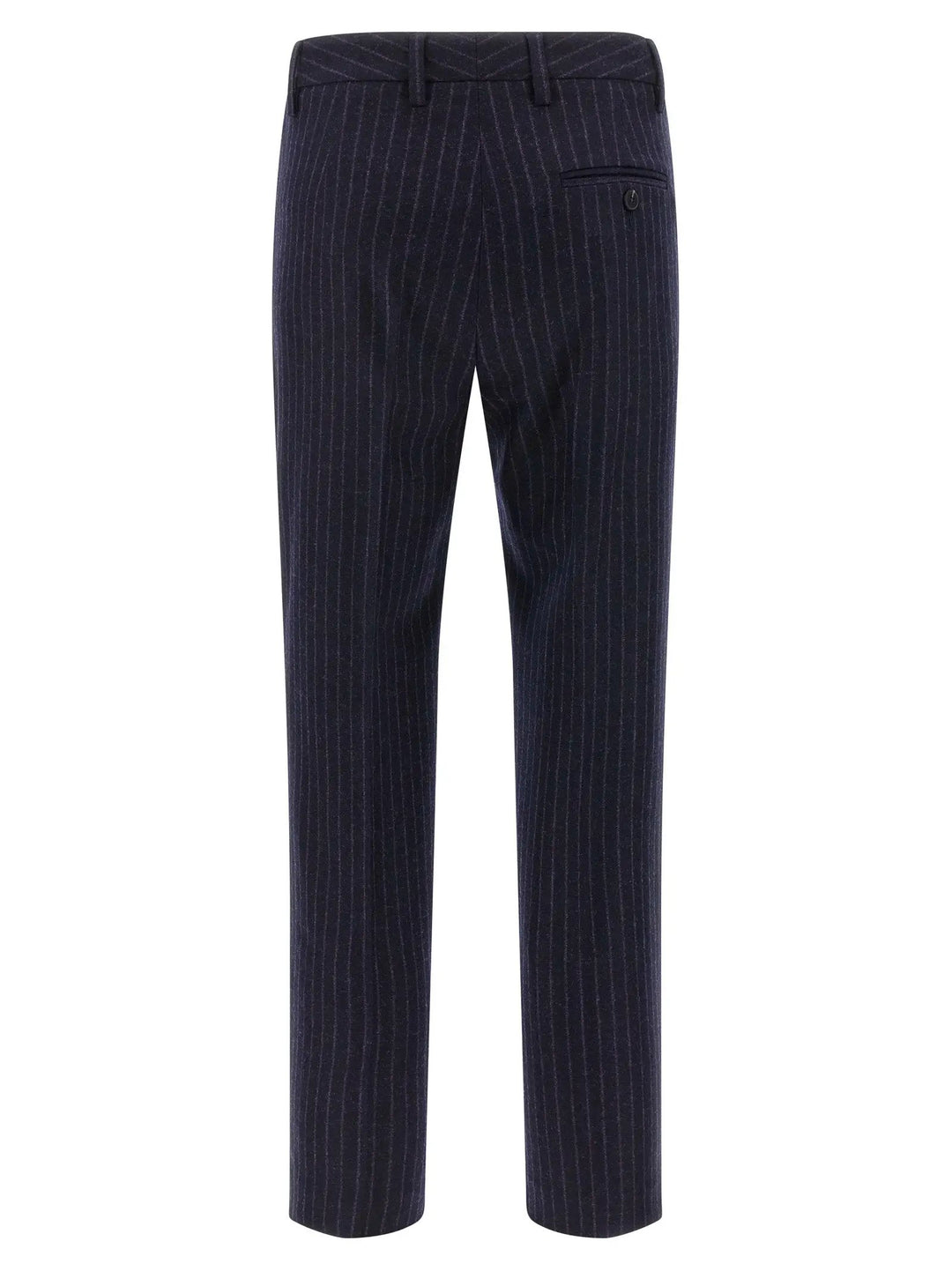 Alberto Biani Blue Virgin Wool Dress Pants
