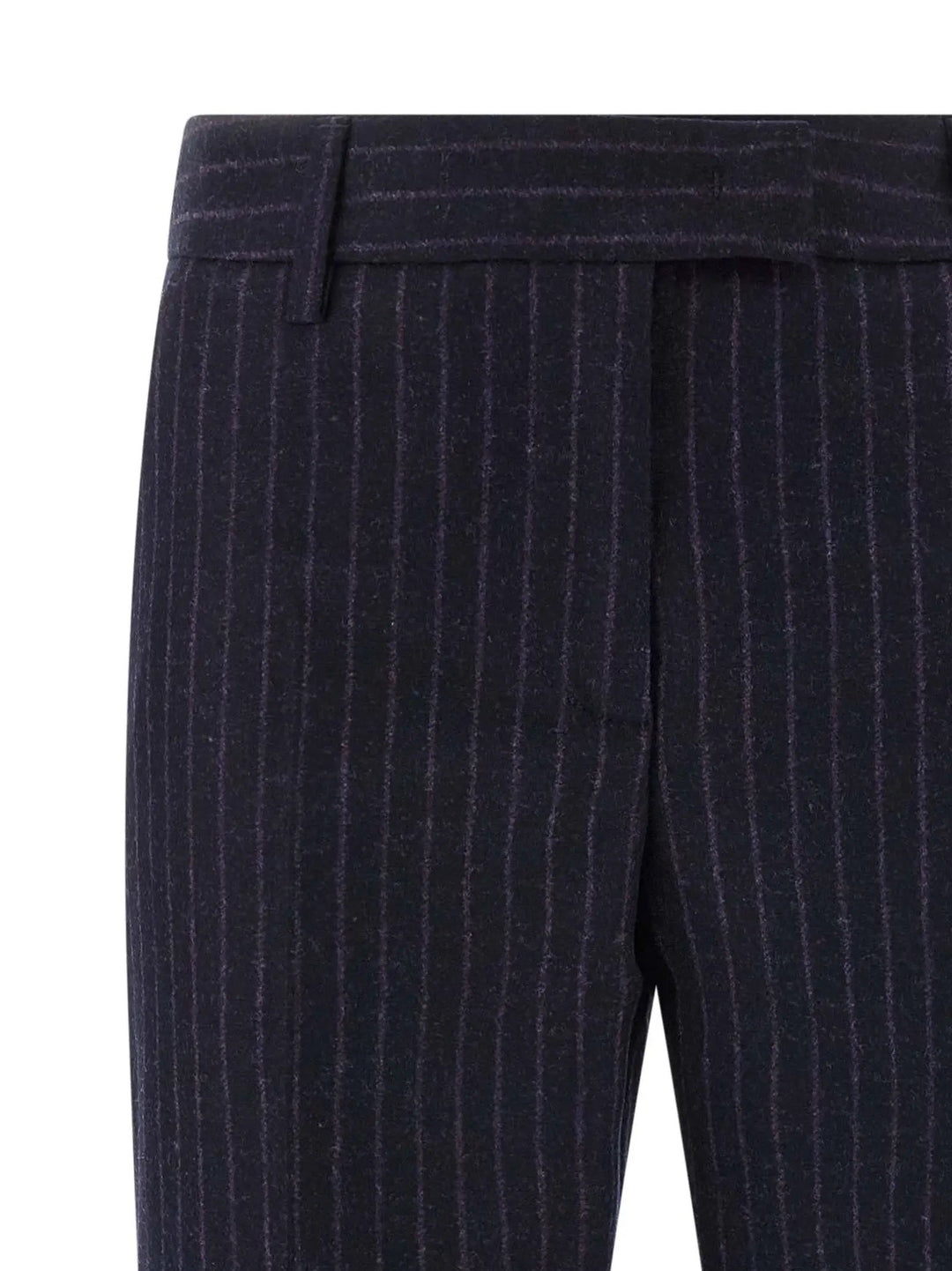 Alberto Biani Blue Virgin Wool Dress Pants