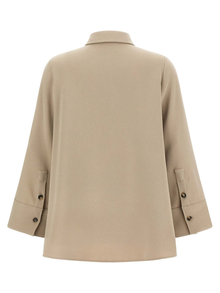 Alberto Biani Beige Triacetate Blouse