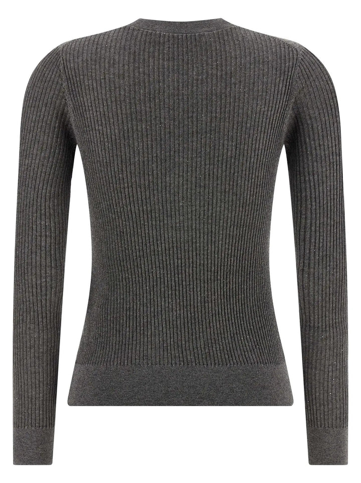 Max Mara Gray Silk Cardigan