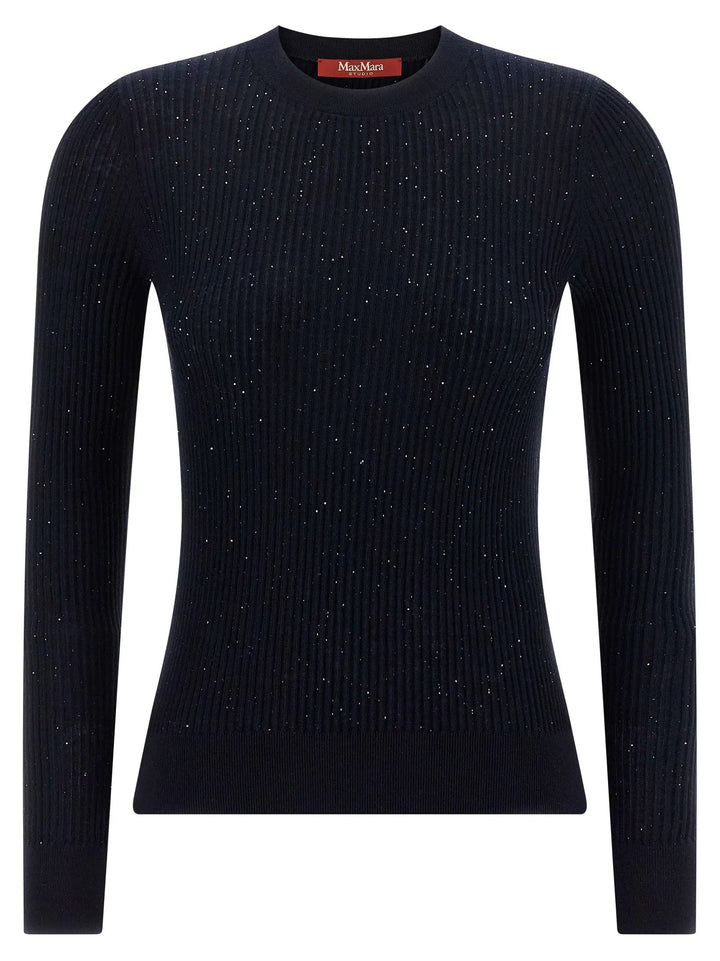 Max Mara Blue Silk Cardigan